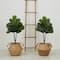 3ft. Artificial Fiddle Leaf Fig Tree With Handmade Cotton & Jute Woven Planter Set DIY Kit